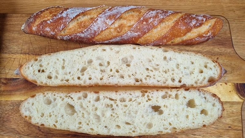 Easy French Baguettes with Biga
