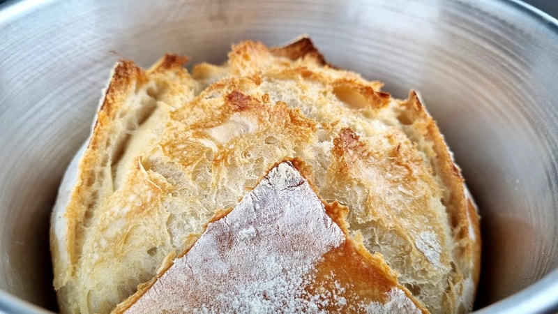 The Fluffiest Round Loaf Bread - Just 4 Ingredients