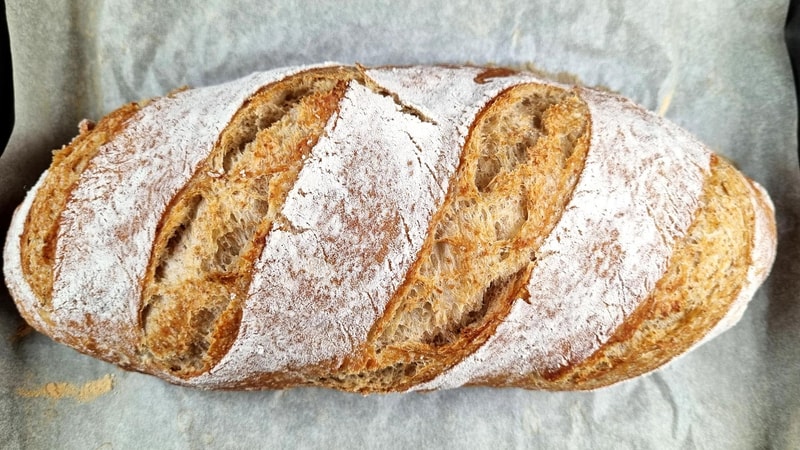 Rustic Whole Wheat Artisan Bread