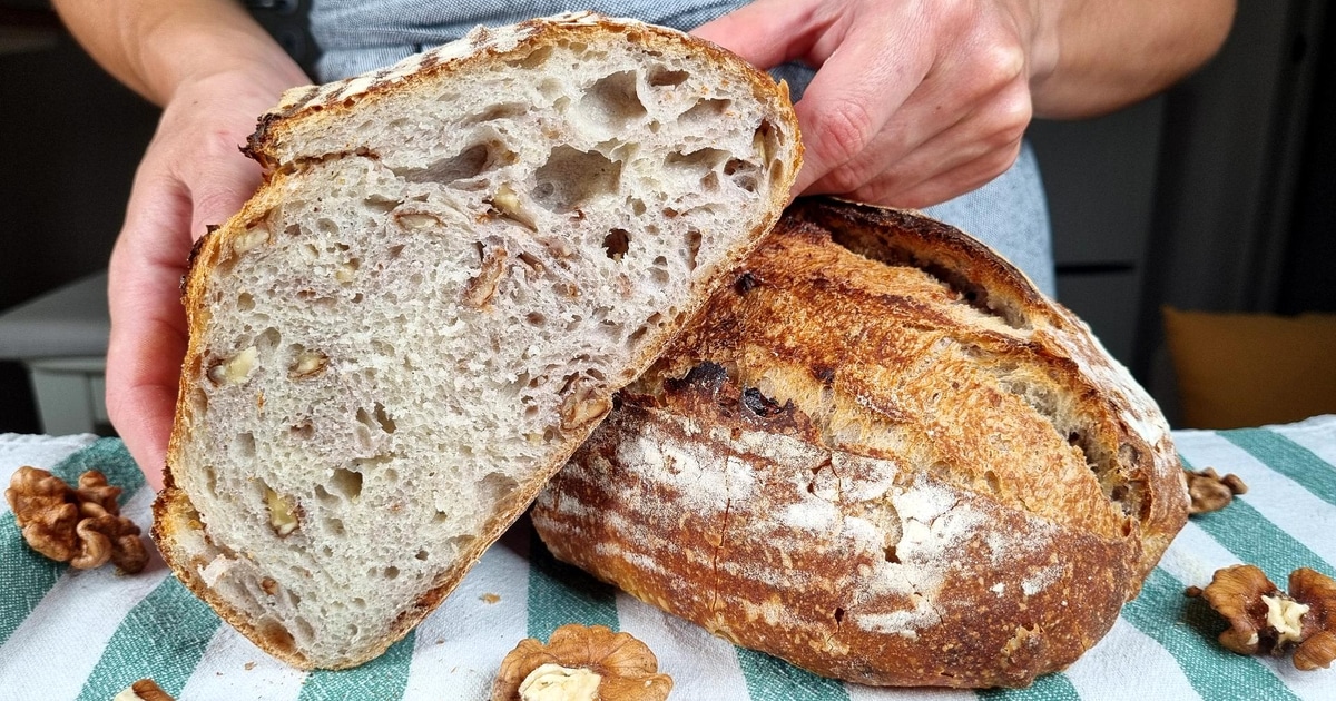 Sourdough Walnut Bread - Perfect Crust &amp; Soft Crumb Recipe | Food Language
