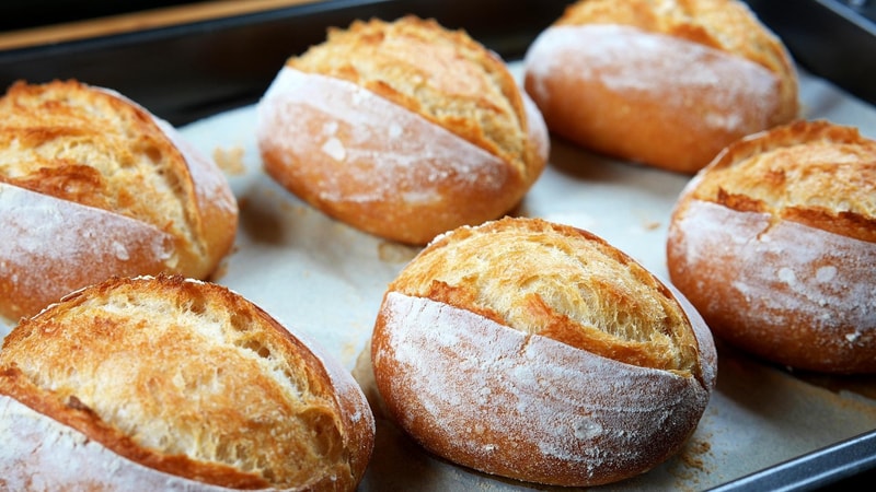 Spelt Crusty Bread Rolls